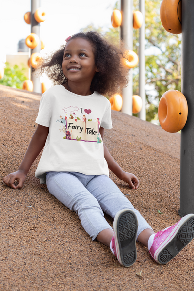 I Love Fairy Tales Girls Graphic Tee